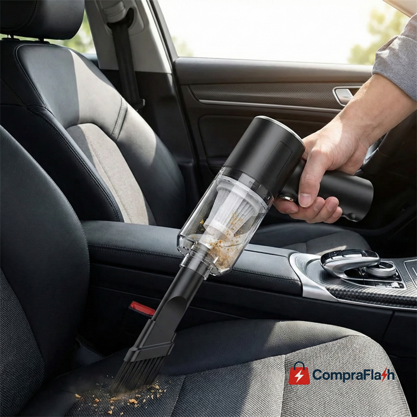 TurboClean Pro™ - Aspiradora portátil para autos.